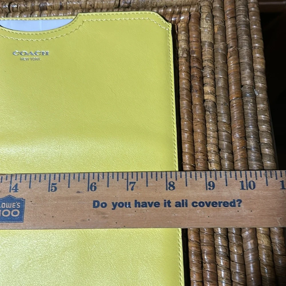 Coach Soft Leather IPad Slip Cover BNWT